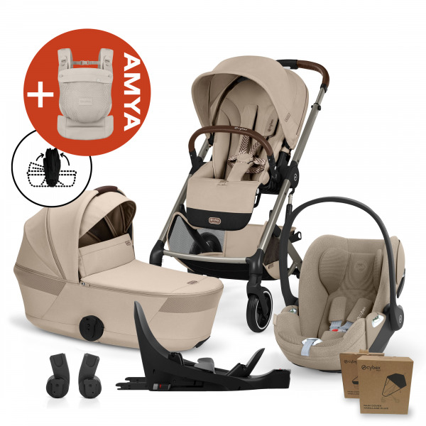 CYBEX Gold Balios 2026 4in1 �sszecsukhat� m�zessel All Weather + AMYA - Almond Beige / Cozy Beige